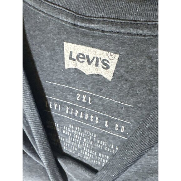 Levi's Mens Blue Crewneck Heathered Tee Graphic T-Shirt, NWT, Size XXL - Picture 3 of 4